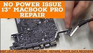 Macbook Pro No Power Repair on a 13" A1278 with Board 820-3115