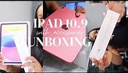 ✨PINK✨iPAD (10th GEN)UNBOXING WITH ACCESSORIES💕💕