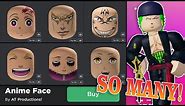 So Much Roblox UGC Anime faces!
