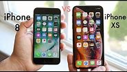 iPHONE XS Vs iPHONE 8! (Should You Upgrade?) (Review)