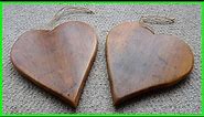 How to Make Hanging Wooden Heart Decorations (Scrap Wood Project)
