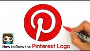 How to Draw the Pinterest Logo Easy