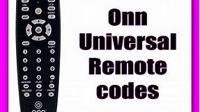 Onn Universal Remote Codes and Program Instruction