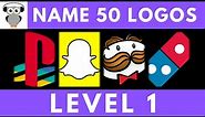 Guess The Logo Quiz - 50 Logos | Level 1 Easy | Logo Trivia