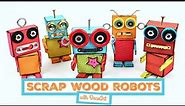 Scrap Wood Robots Craft Tutorial | DecoArt®