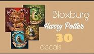Bloxburg Harry Potter decals! (Hermione, Harry,Ron and Draco)