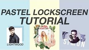 pastel lockscreen tutorial [ PS ]