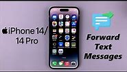 iPhone 14/14 Pro: How To Forward Text Messages