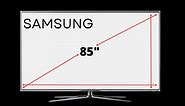 Samsung 85 Inch TV Dimensions - Complete Guide | Decortweaks