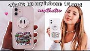 WHAT’S ON MY IPHONE 12 WHITE 2021 *aesthetic IOS 14 + cute*