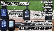 iGPSPORT iGS618 Cycle Computer Review, Unboxing, Setting, Masukan Map dari Strava (LENGKAP)