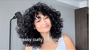 easy curly hair routine (3a fine curls)