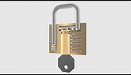 How padlocks work (3D Animation)