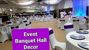 wedding decorations reception ideas! / Decorate a big Event banquet hall with me!
