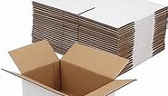 Hoikwo 10x7x5 Inches Small White Shipping Boxes Set of 25, Sturdy Cardboard Boxes for Small Business for Packaging Mailing