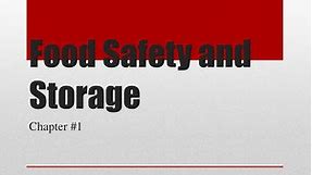 PPT - Food Safety and Storage PowerPoint Presentation, free download - ID:1539205