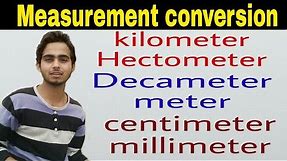 Measurement unit conversion | Length conversion | Decimeter |Hectometre |meter| British conversion