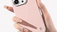 for iPhone 15 Pro Max Case 6.7" with Crystal - Leather for iPhone Case, Shockproof Protective Phone Case, Starry Series Pink