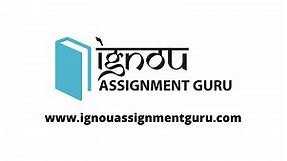 IGNOU Assignment Front Page Download PDF, Cover Page Design for IGNOU Assignment