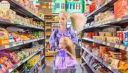 Barbie shopping | Barbie Doll Hair Salon | Barbie market