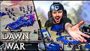 I played Dawn of War with REAL WARHAMMER 40k