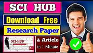 Sci hub download research paper//scihub //science hub //scihubproxy //download research paper
