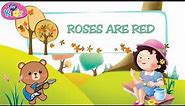 Roses are red || English Nursery Rhyme with Lyrics | Popular English Poem for Kids | Anikidz