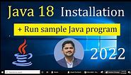 How to Install Java JDK 18 on Windows 10