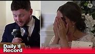 Scots groom exposes wife's big secret during wedding speech