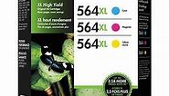 HP 564XL High Yield Ink Cartridge, Tri-Color Pack
