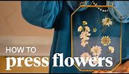 How to Press Flowers