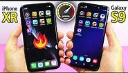 Apple iPhone XR vs Samsung Galaxy S9 Speed Test! (WOW)😱