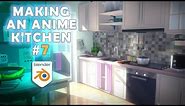 Making an Anime Kitchen in Blender #7 - Texturing Part 4
