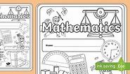 Mathematics Mindfulness Colouring Book Cover