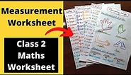 Worksheet For Class 2 Maths | Measurement Worksheets Grade 2
