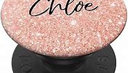 Chloe Name Personalized Birthday Christmas Girl Cute Pink PopSockets Swappable PopGrip