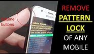 how to remove pattern lock android mobile | how to unlock android pattern lock without losing data