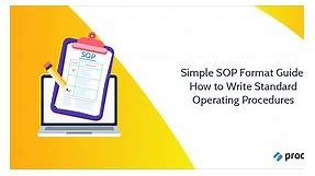 Simple SOP Format Guide: How to Write Standard Operating Procedures | Process Street | Checklist, Workflow and SOP Software