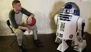R2D2 and Luke Skywalker talk Basketball