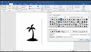 How to insert Palm tree symbol in Word