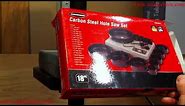 Harbor Freight 18pc Carbon Steel Hole Saw review and Use Demonstration