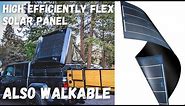 Flex Solar Panel on Roof Top Tent also Good for Van "Stealth" Building