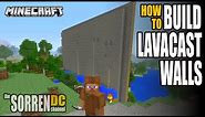 How To Build Lava Cast Walls in Minecraft - Tutorial