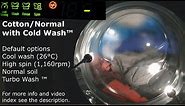 LG Cotton/Normal with Cold Wash™ option