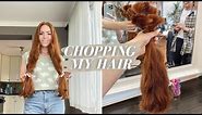 CHOPPING MY HAIR // goodbye 16 inches & hair chat
