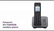 Panasonic KX-TG8181EB Cordless Phone with Answering Machine | Product Overview | Currys PC World