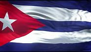 Cuba Flag 5 Minutes Loop - FREE 4k Stock Footage - Realistic Cuban Flag Wave Animation