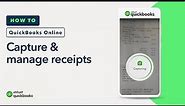 How to capture and manage receipts in QuickBooks Online