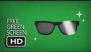 Free Green Screen - Sun Glasses Animation