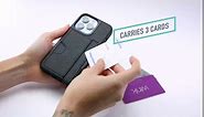 Smartish iPhone 13 Pro Wallet Case - Wallet Slayer Vol. 2 [Slim + Protective] Credit Card Holder with Kickstand - Black Tie Affair